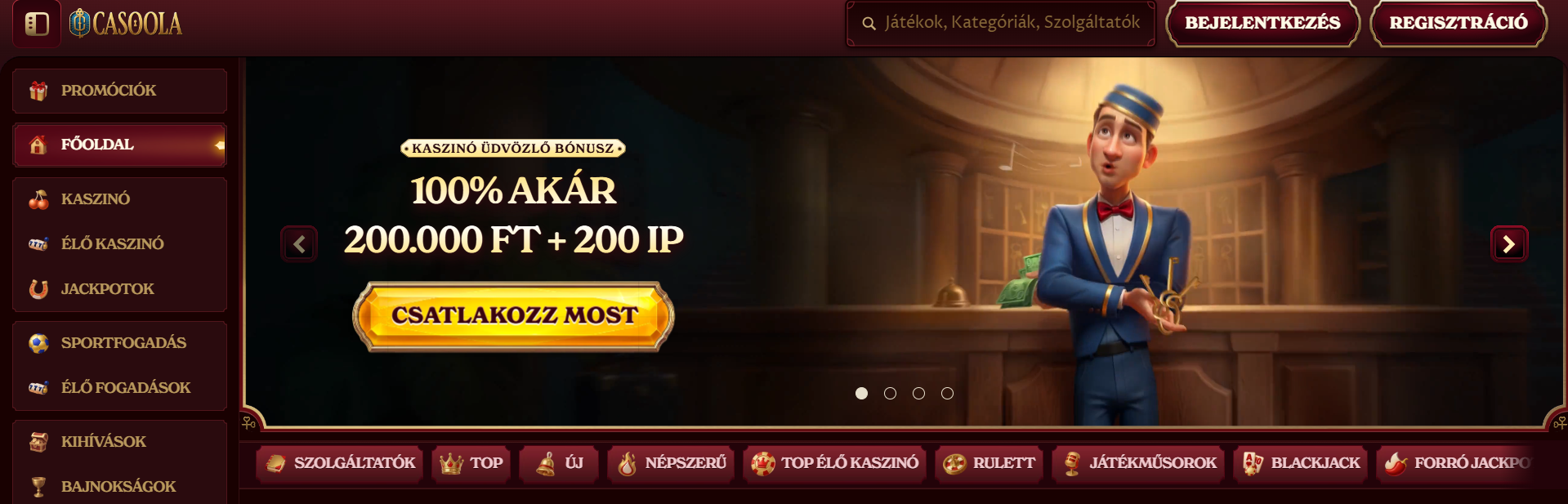 Casoola interface
